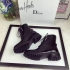 Dior BLACK GLAZED CALFSKIN ANKLE BOOT